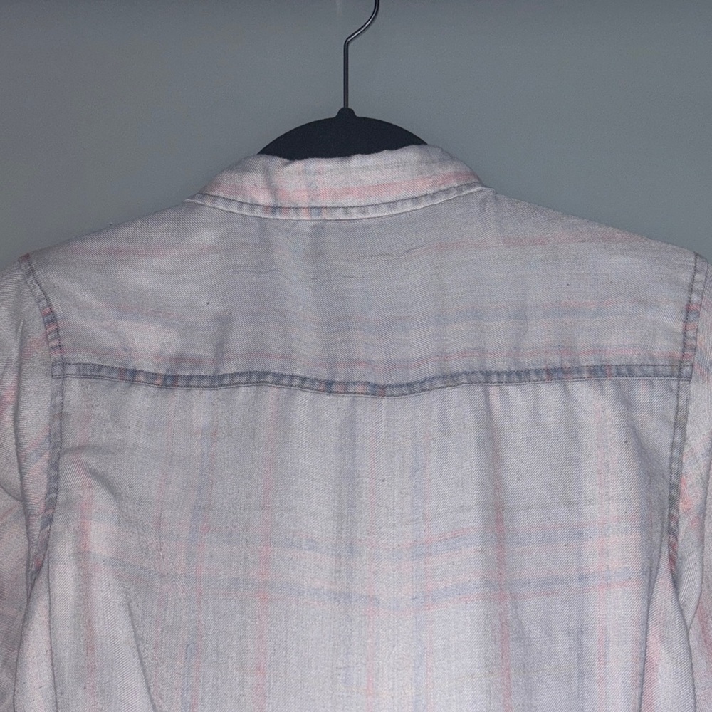 Maurice's Flannel Button Up Shirt Distressed Medium - Picture 8 of 8